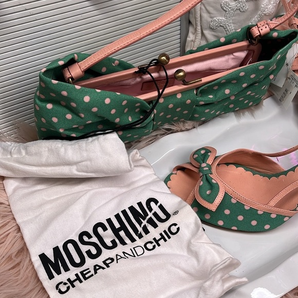 MOSCHINO VINTAGE SET Shoes & Purse - Picture 5 of 11